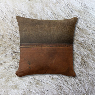 Coussin Selle Up Tan Faux Cuir