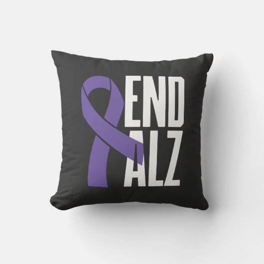 Coussin Sensibilisation À L'ALZ De Fin Classique Et Au Rub (Recto)