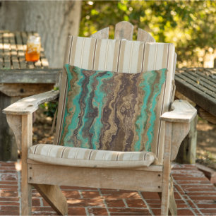 Coussin Sentiers Turquoise