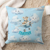 Coussin S'envole avec Teddy l'oreiller pilote (Couverture)