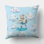 Coussin S'envole avec Teddy l'oreiller pilote (Verso)