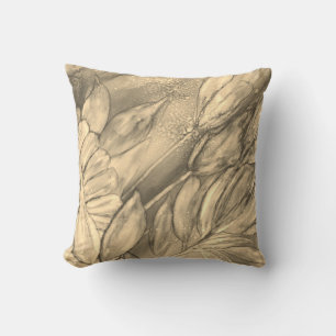 Coussin Sepia Florals