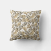 Coussin Sepia Monogrammé Tropical Jungle Décor Feutre (Verso)
