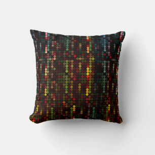 Coussin Séquence de style disco flashy