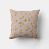 Coussin Séquence d'or chic moderne Carrés géométriques (Verso)