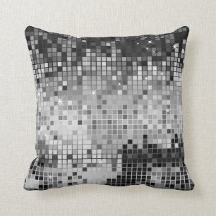 Coussin Séquins d'argent métallique Parties scintillant Pi