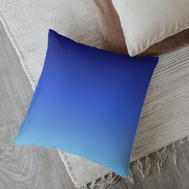 Coussin Sérénade minimaliste ombrée de minuit (Créateur téléchargé)