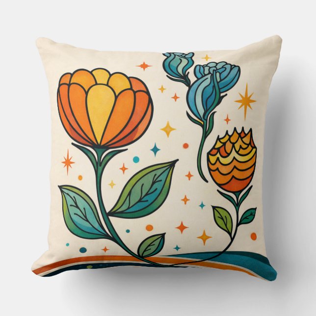 Coussin Sérénade Soleil Levant (Recto)