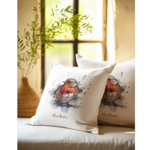 Coussin Serene Robin, personnalisé
