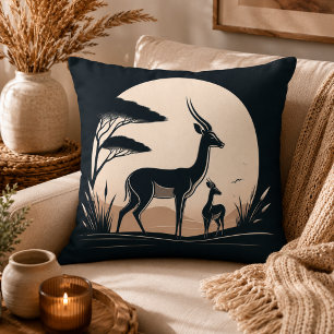 Coussin Sérénité en mouvement Inspiré de l'antilope