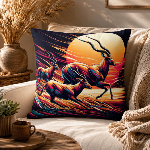 Coussin Sérénité en mouvement Inspiré de l'antilope