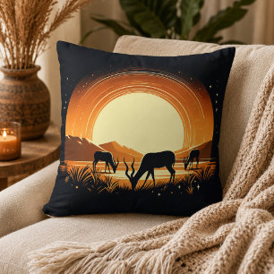 Coussin Sérénité en mouvement Inspiré par l'antilope