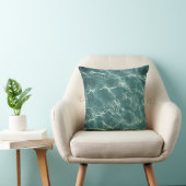 Coussin Sérénité océanique : Mesmerizing Aqua Design (Chaise)