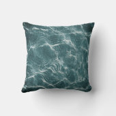 Coussin Sérénité océanique : Mesmerizing Aqua Design (Verso)