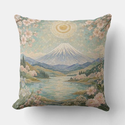 Coussin Sérénité printanière mosaïque (Recto)