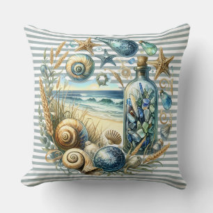 Coussin Serenity Côtier en bord de mer Wreath