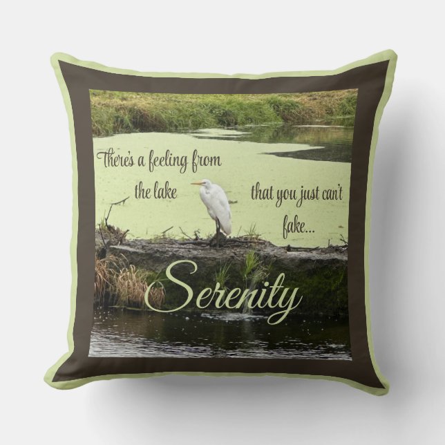 Coussin Serenity Lakehouse (Recto)