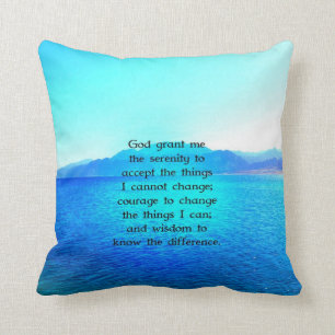 Coussin Serenity Prayer