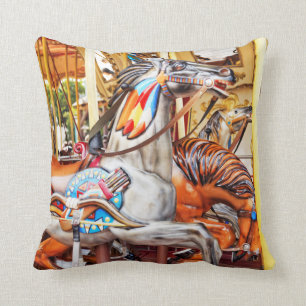 Coussin Série 34 de carrousel de poney peinte par manège