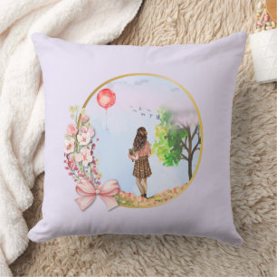 Coussin Série de ballons rouges   Aventure après-midi