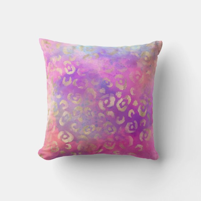 Coussin Série de design peinture léopard 11   (Recto)