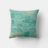 Coussin Série de papiers turquoise Ephemera Design 19 (Verso)