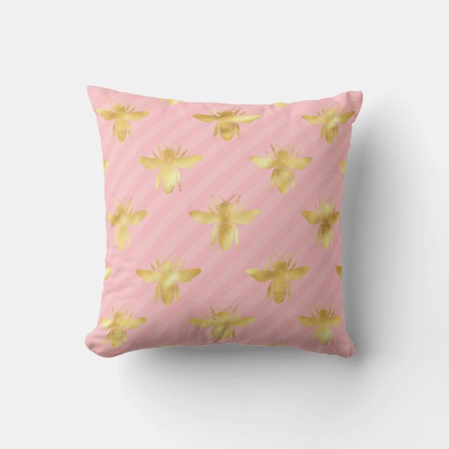 Coussin Série Princesse Abeille Design #7  (Recto)