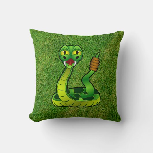 Coussin Serpent à sonnettes (Recto)