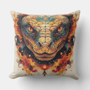 Coussin Serpent ardent à l'énergie dynamique