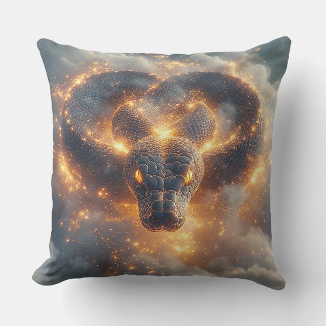 Coussin Serpent ardent à l'énergie dynamique (Recto)