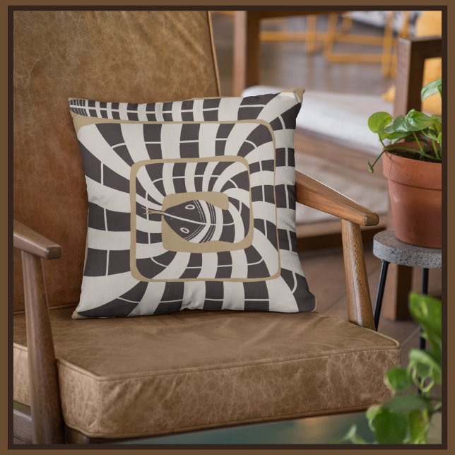 Coussin Serpent de bande Abstraite géométrique jouable | N (Créateur téléchargé)