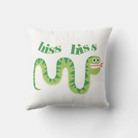 Coussin Serpent de sifflement de sifflement (Verso)