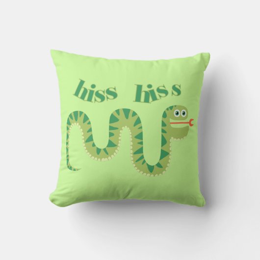 Coussin Serpent de sifflement de sifflement (Recto)
