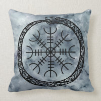 Serpent Du Monde Norse Avec La Helde De L'Awe Sur