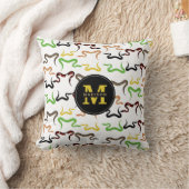 Coussin Serpents colorés Python Reptile Motif Monogramme (Couverture)