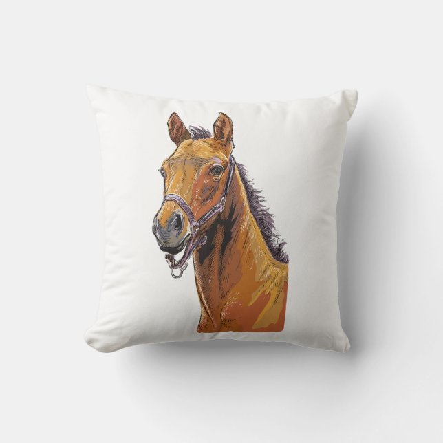 Coussin Serviette pour les mains avec dessin à la main d'u (Recto)
