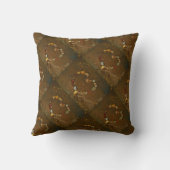 Coussin Ses initiaux et ses initiaux Coeur de galets sur l (Verso)