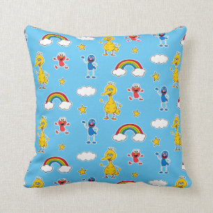Coussin Sesame Pals Rainbow Doodley Motif