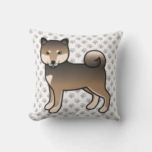 Coussin Sesame Shiba Inu Cartoon Chien & Patrouilles