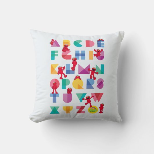 Coussin Sesame Street | Alphabet d'Elmo (Recto)