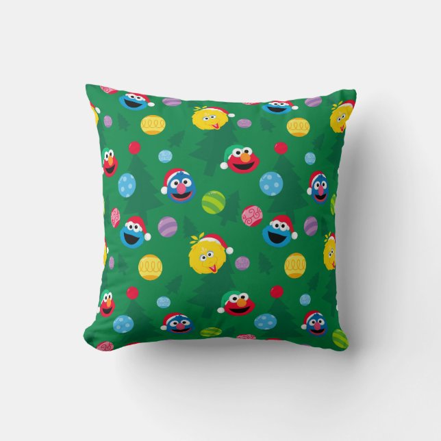 Coussin Sesame Street Christmas Tree Motif (Recto)