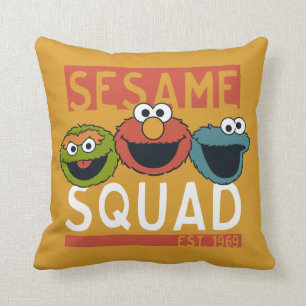 Coussin Sesame Street - L'équipe Sesame