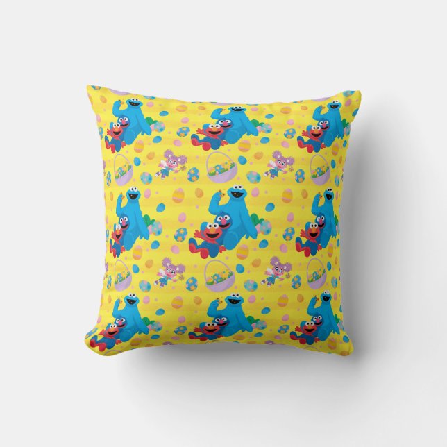 Coussin Sesame Street Pâques Motif de panier (Recto)