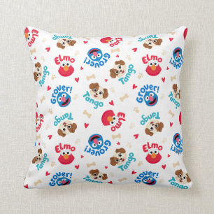 Coussin Sesame Street Tango, Elmo et Grover