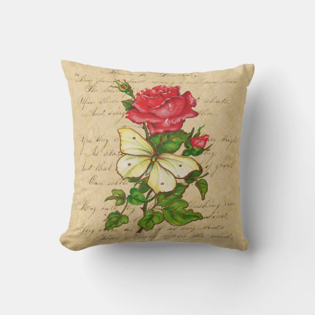 Coussin S'est levé et le papillon (Recto)