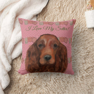 Coussin Setter irlandais rouge      