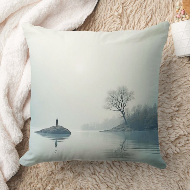Coussin Seul dans la conception de la fosse (Couverture)