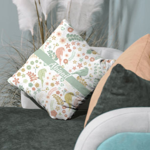 Coussin Shabby Birds & Branches Personnalisé
