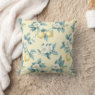 Coussin Shabby Chic Citron Série Florale Design #10