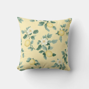 Coussin Shabby Chic Citron Série Florale Design #2